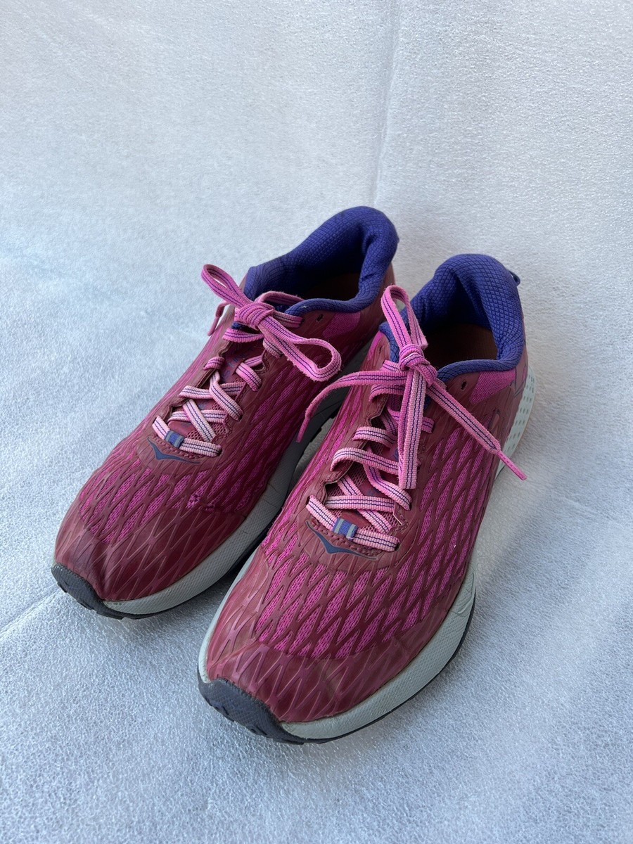 Hoka One One Womens Speed Instinct Trail Running Shoes Sz 9.5 Pink
