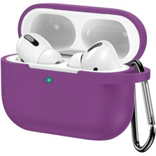 New Slim Protective Silicone Case Cover PURPLE for AirPods Pro 1st gen.