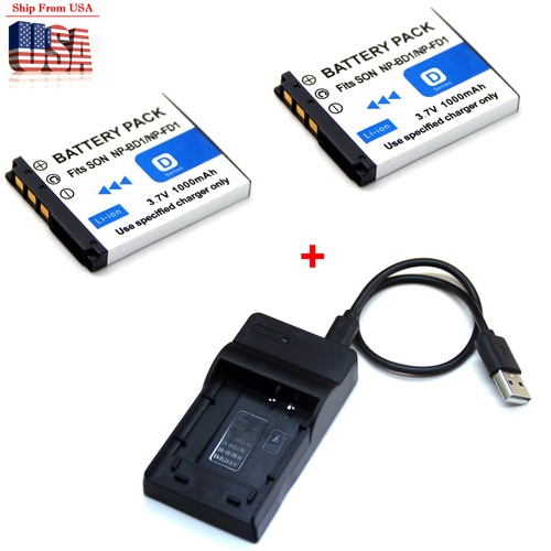 Norifon NP-BN1 USB Chargeur pour Sony Cyber-Shot DSC-T110, DSC-T99, DSC-TF1, DSC-TX30, DSC-TX20, DSC-TX200V, DSC-TX10, DSC-TX9, DSC-TX5, DSC-WX80, DSC-W620, DSC-WX9, DSC-WX150 Caméra et Plus