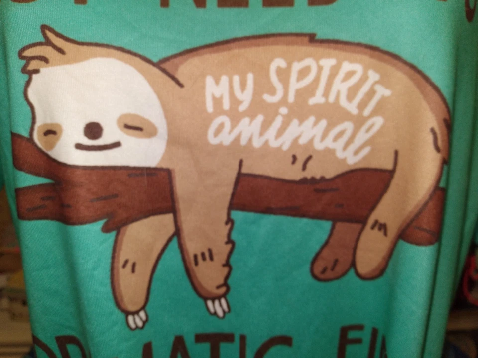 SPIRIT ANIMAL LIGHTWEIGHT 2PC PJS JRS XS-S OR TEENS SZ GIRLS XL FITS ALL - Image 2 of 4