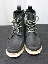 DESIGNER CAT JACKET LACEUP SIDE ZIPPER HIGH TOP BLACK BOOTS YOUTH SIZE 4
