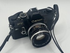 Mint Black Canon FT QL Film Camera FL 50mm F/1.4 Lens From US