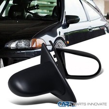 Fits 92-95 Honda Civic 23dr Coupe Hatchback Abs Jdm Power Mirrors Pair