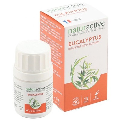 ''Naturactive Eucalyptus 30 Kapseln'' ist ein Nahrungsergänzungsmittel, das spezie