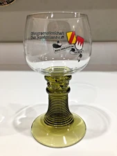 German Roemer Rummer Renaissance Collection Green Beehive Stem Beer Glass MINT