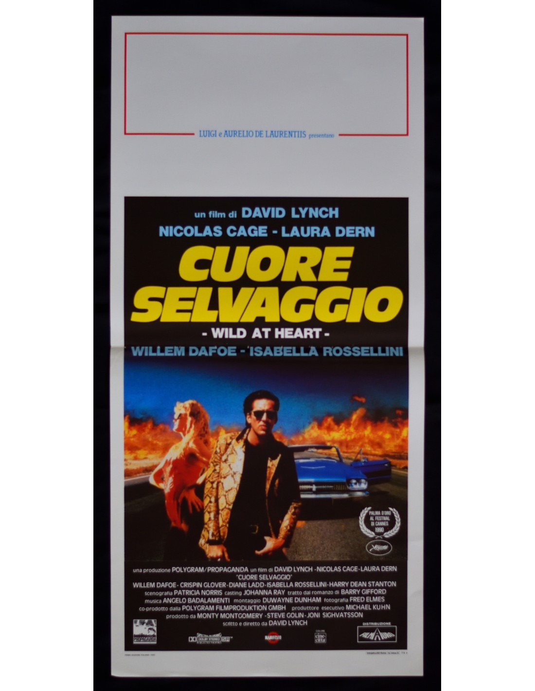 Locandina originale film Cuore selvaggio (1990) - Regia di David Lynch