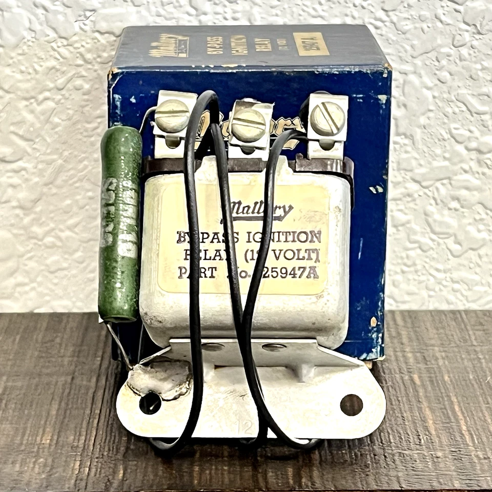 Relé de encendido MALLORY By Pass 1960 61 vintage 12 voltios distribuidor Hot Rod #A58 Foto 2 de 4