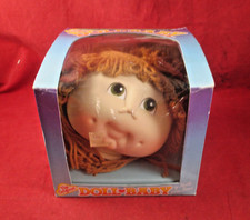 The Original Doll Baby Head Martha Nelson Thomas 1984 NIB Brown Pigtails Hair