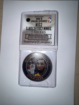 Highland Mint Donovan Mitchell Utah Jazz NBA 39mm Collector's Coin SEALED 