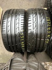 2X 255-40-18 95Y Bridgestone Potenza S001 * Runflat, 6MM-8MM DOT: 2018-2020