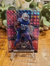 2022 Panini Mosaic - Jonathan Taylor #83 Camo Pink Mosaic Prizm