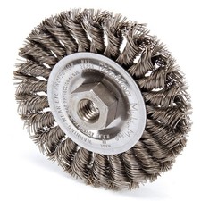 WEILER 94252 Twist Wire Wheel Brush,Threaded Arbor 3AC16