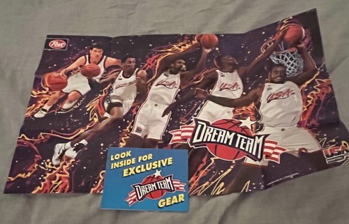 Dream Team 1996 Poster - Rare - Post Cereal - Brand New - Opened Package - Picture 2 of 2