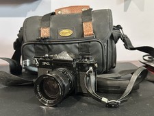Canon F-1 SLR Film Camera Black Body From JAPAN With Strap and Bag
