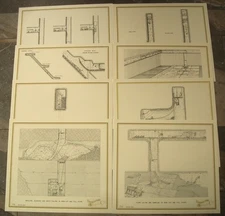 8 Homestake Mining Co. Art Prints Showing Workings Homestake Gold Mine Sieler
