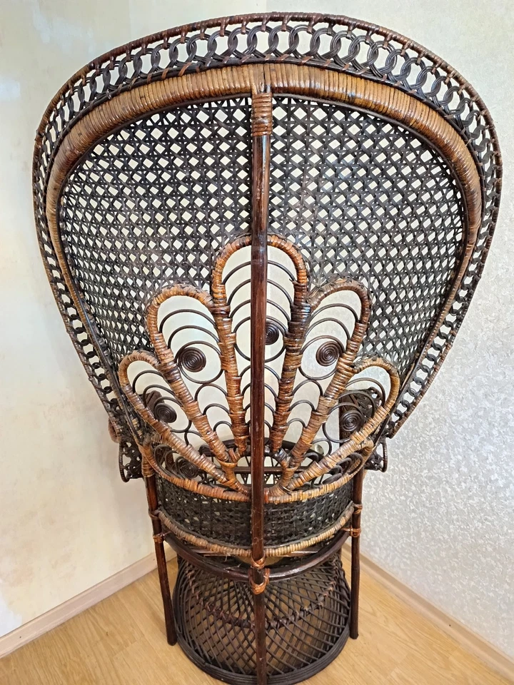 Pfauenthron, Rattansessel, sehr gut - Bild 3 von 3