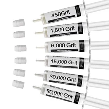 Diamond Polishing Compound Kit of 6 Polishing Lapping Paste 80,000 to 450 Gri...