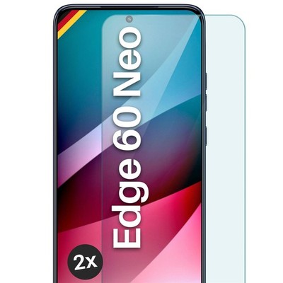 2x Echt Glas für Motorola Edge 60 Neo Panzerfolie HD Handy Premium Displayschutz
