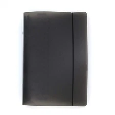 Black A6 PP Binder Set with Lined Pages Clear Pockets for Journaling Notes