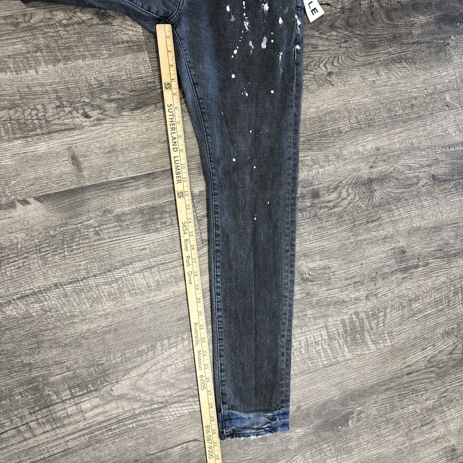 Purple Brand Men’s P001 Paint Splatter Slim Leg Low Rise 31 Fits 30 X 30.5 NEW - View 16