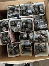 Lot of 200 Unboxed Boxed Audio Radio TV Tubes, Untested