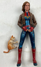 Marvel Legends Captain Marvel & Cat Action Figure Complete BAF Kree Sentry