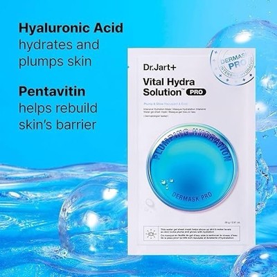 Dr.Jart+ Vital Hydra Solution PRO Hydrating Mask Sheet Hyaluronic Acid - 3 pack 