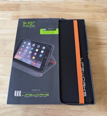Lifeworks Voyager 9''-10'' Universal Case Black With Orange Accents.