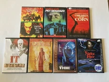Horror DVD Lot Of 7 Stephen King Movies Some Rare Oop Carrie It Thinner Some New