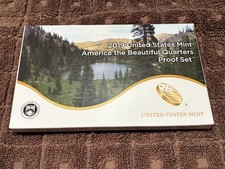 2019 S America the Beautiful Quarters ATB US Mint 5 Coin Clad Proof  Set OGP/COA