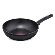 LAGOSTINA Wok Padella Antiaderente Induzione in Alluminio 28 cm Nero Performa