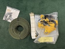 Complete Safety & Climbing Gear Set &ndash;Harness, Rope, Belt, & Descender New 100ft
