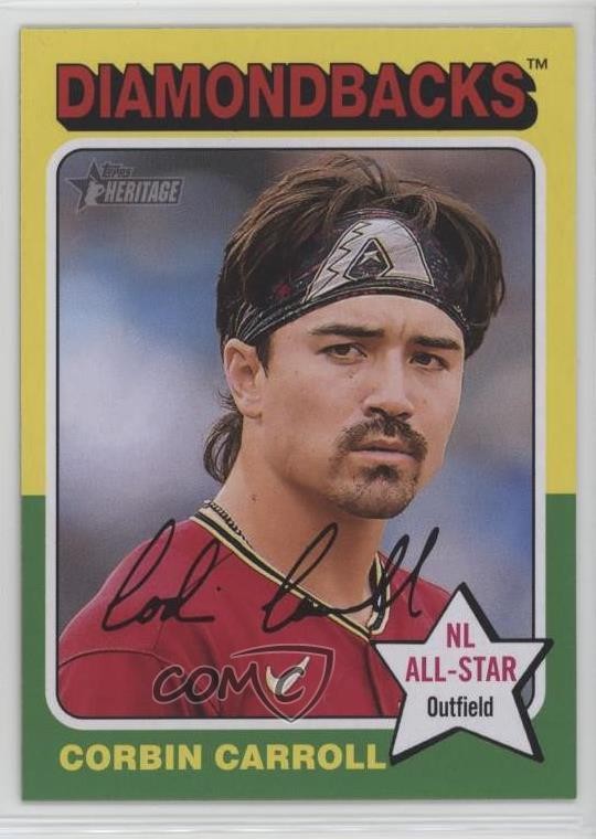 2024 Topps Heritage Image Variation Corbin Carroll #372 19wd