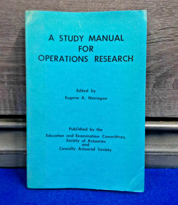 The Study Manual For Operations Research - Eugene Narragon (Paperback, 1980)