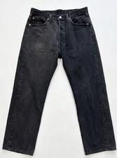 1995 Levi’s 501-0660 Black Made in USA Jeans 34x30 Button Fly Knoxville 532 VTG