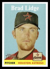 2007 Topps Heritage #344 Brad Lidge Card Houston Astros