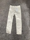 Ladies Alexa Cream Skinny Legged Jeans Size 12 Bnwt