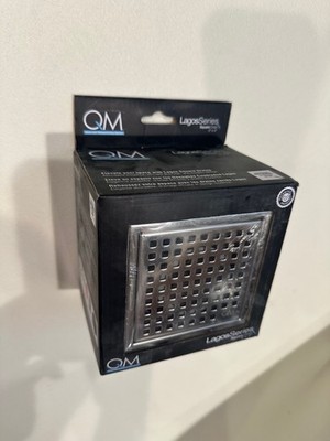 QM Drain Mira Line Center Square Drain Lagos Series 4''x4'' 88.100.04 Polished
