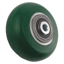 Caster Wheel, 6 In. Dia, 1250 Lb., Green,  16V363