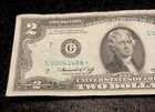 1976 2 dollar bill star note Triple Sequential 000 And Double 4s Low Serial    — photo 2