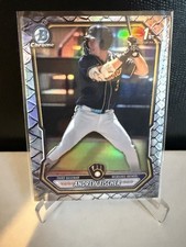 2026 Bowman Chrome Andrew Fischer Reptilian Refractor Brewers 1st Rc