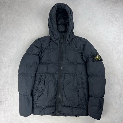Stone Island Crinkle Reps Down Puffer Jacket Medium Coat Navy 4970