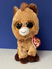 TY BEANIE babies boo 6" SOFT plush with tag Harriet the brown horse dec birthday