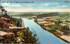 State Of Pennsylvania PA : PANORAMIC SCENE d/24 BE5428