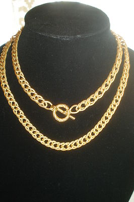☆【VINTAGE HOLLYWOOD】☆Galaxy Ball Bold Chain Necklac.e☆ Vintage 80's BIG and BOLD 36
