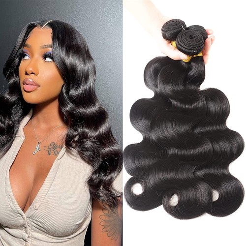 10A Echthaar Bundles Body Wave 3Bundles Weft Remy Vigin Hair Extensions 182022 - Bild 3 von 8