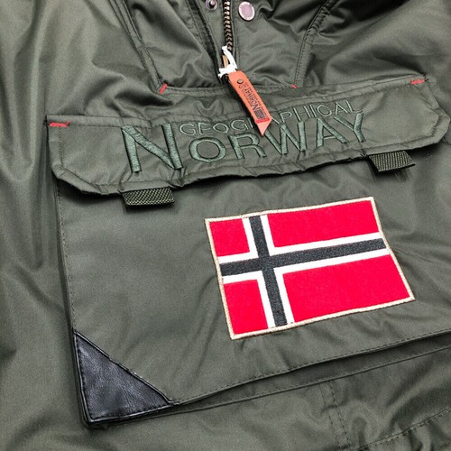 Geographical Norway Men's Corporate Kaki Jacket Parka Jacket SIZE S - Picture 4 of 12