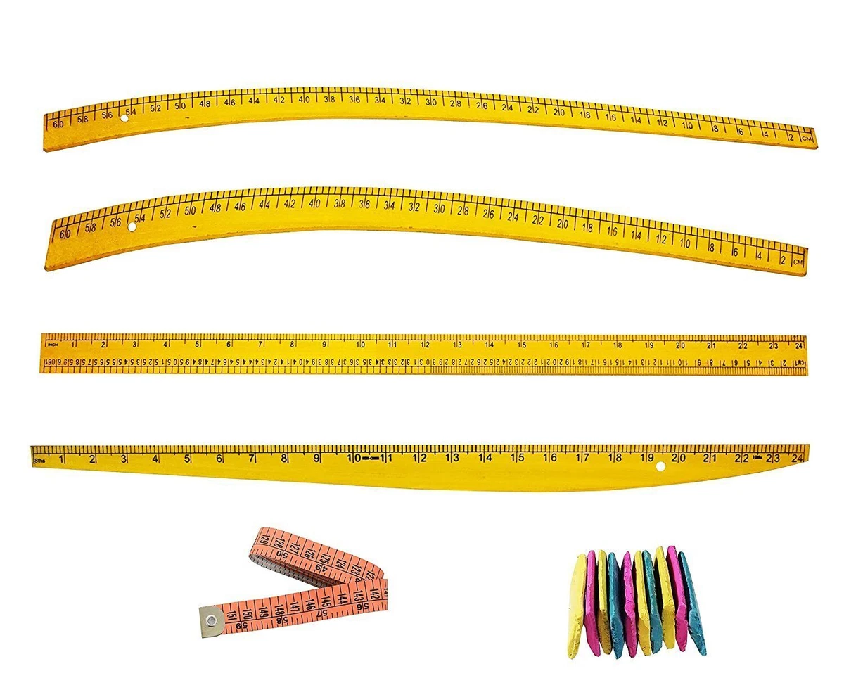 Tailoring wooden Scales 4 shape Combo Hip Curve Leg Curve Straight Arm cur