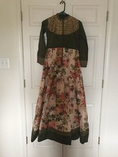 Floral Green Anarkali