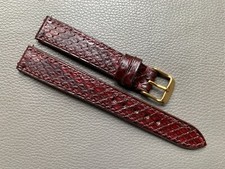 Correa de reloj de cuero genuino piel de serpiente tamaño 12..22 23 24 26 mm LIBERACIÓN RÁPIDA